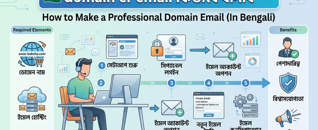 Domain Er Email Kivabe Banabo – সম্পূর্ণ গাইড ২০২৬