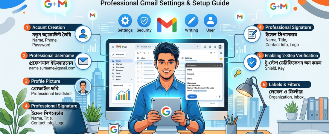 Professional Gmail Kivabe Banabo — সম্পূর্ণ গাইড ২০২৬