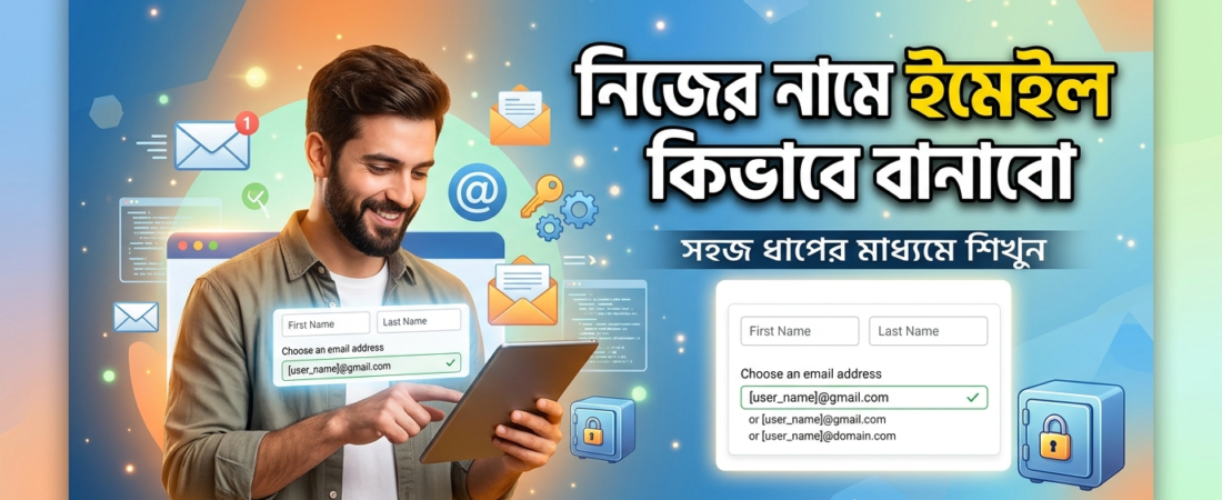 নিজের নামে ইমেইল কিভাবে বানাবো — সম্পূর্ণ বাংলা গাইড ২০২৬