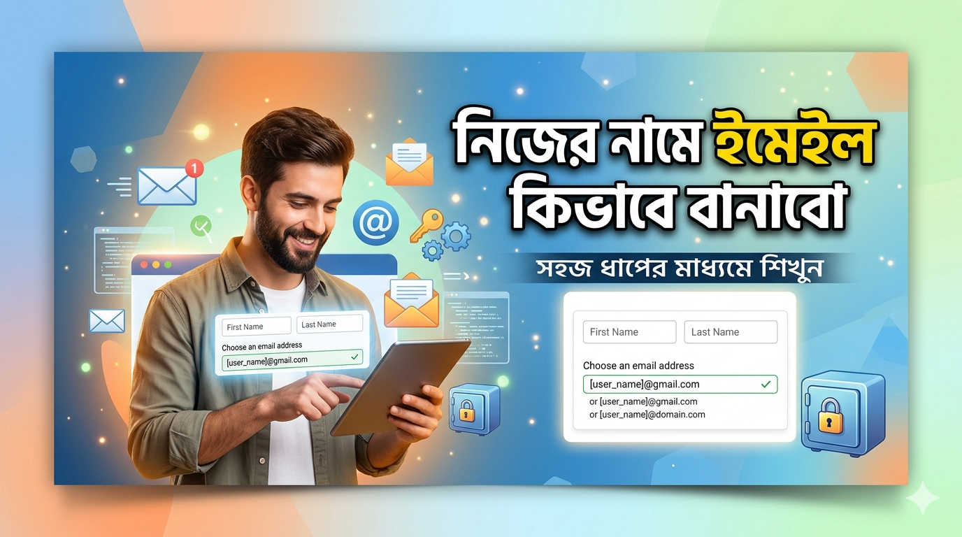 নিজের নামে ইমেইল কিভাবে বানাবো — সম্পূর্ণ বাংলা গাইড ২০২৬