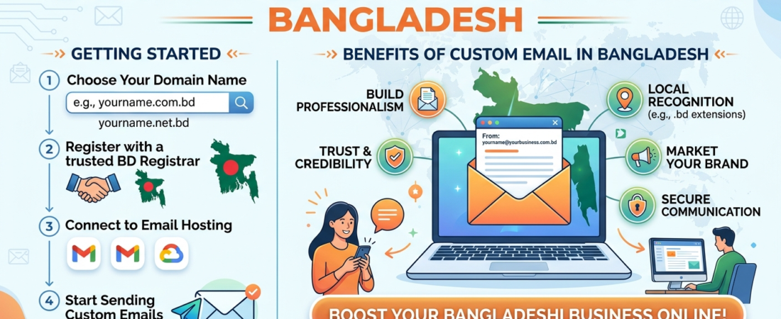 Business Email Bangladesh: Why Every Brand Needs a Custom Email with Domain in Bangladesh
